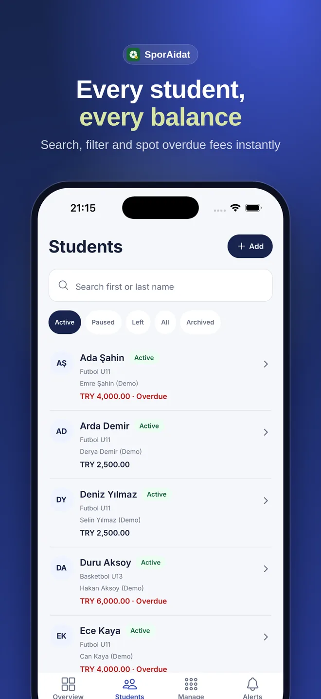 Student list